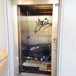 L'ascensore del sovrappasso di Pantigliate 