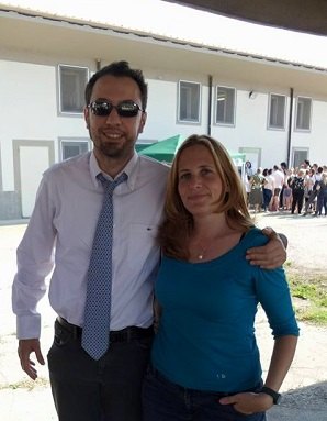 Vera Cocucci, ex Assessore alla Cultura di Mediglia e il presidente della Fiba, Gianluca Comazzi 