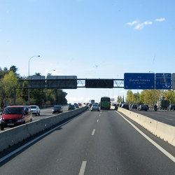 La corsia per il carpooling di Madrid 