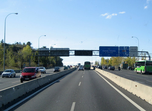 La corsia per il carpooling di Madrid 