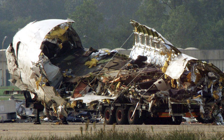 L'immagine della strage dell'8ottobre 2001 