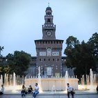 Il Castello Sforzesco e i giochi d'acqua della sua fontana