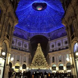 L'albero Swarovski in Galleria Vittorio Emanuele 