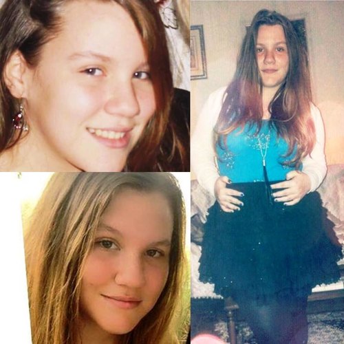 Un collage di foto della 13enne scomparsa 