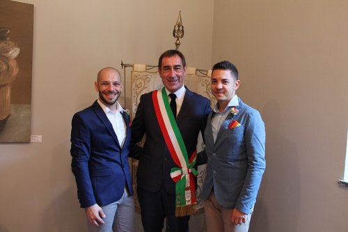Andrea Checchi insieme a Claudio e Salvatore 