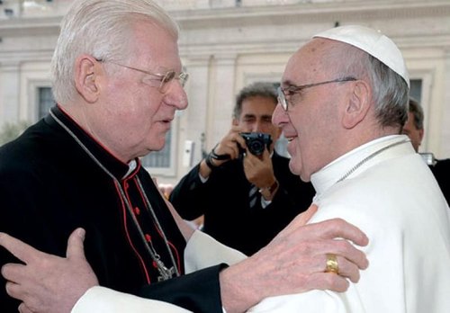 Il cardinale Scola e Papa Francesco 
