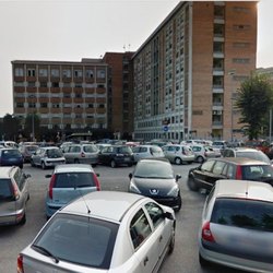 L'ospedale Predabissi e il relativo parcheggio 