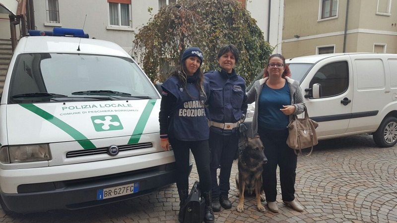 Diana Bertona, (Nogez Lombardia), Antonella Cirlincione (Polizia Locale), Xeno e Rosalba Capitano (Uda Peschiera) 