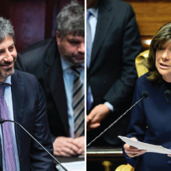 Roberto Fico, del Movimento 5 Stelle, e Maria Alberti Casellati, di Forza Italia 
