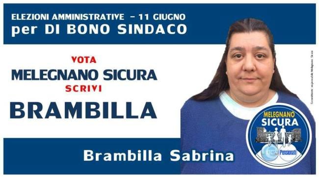 Il manifesto elettorale di Sabrina Brambilla per le Comunali del 2017 