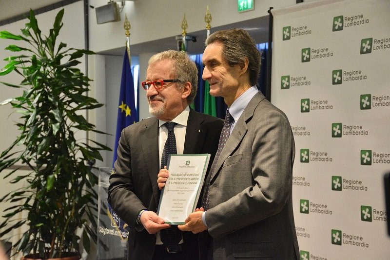 Roberto Maroni e Attilio Fontana, neo presidente regionale 