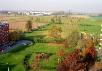 La marcita vista da via Aldo Moro a Peschiera Borromeo 