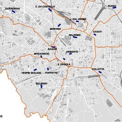 La mappa delle strade car free di Milano 
