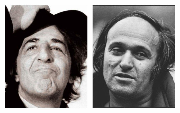 Giorgio Gaber e Mario Schifano 