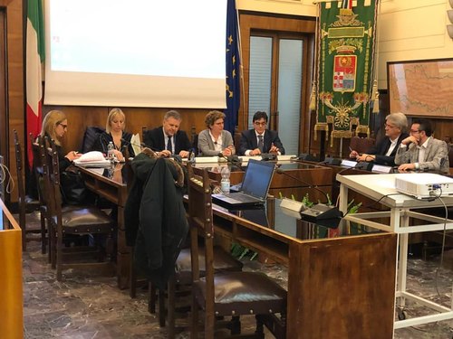 Il tavolo del 27 febbraio 2019, nella sede della Provincia di Cremona 