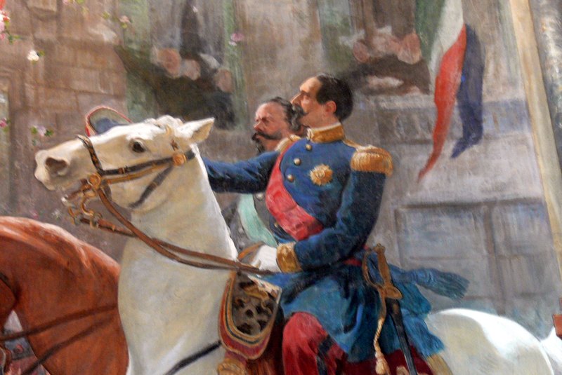 Napoleone III e Vittorio Emanuele II entrano a Milano l'8 giugno 1859 