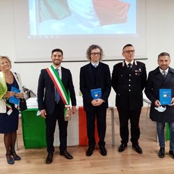 Da sx: Marina Montavoci, Roberto Gabriele, Claudio Martinelli, Michele Dibenedetto e Franco Lucente 