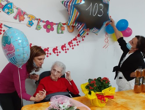 i festeggiamenti per Antonietta Trussardi 