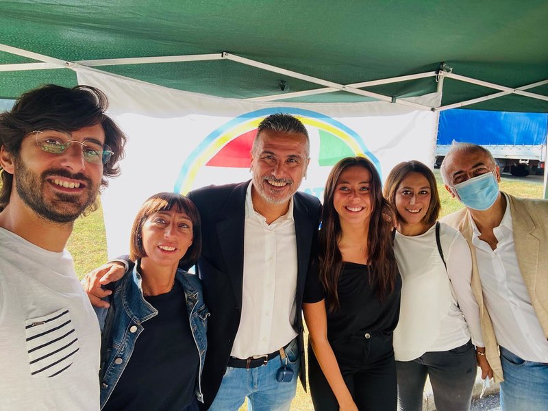 Augusto Moretti e parte della sua squadra 