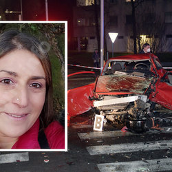 Nel riquadro Sabrina Franco vittima dell'incidente di mercoledi sera 19 gennaio 2022 