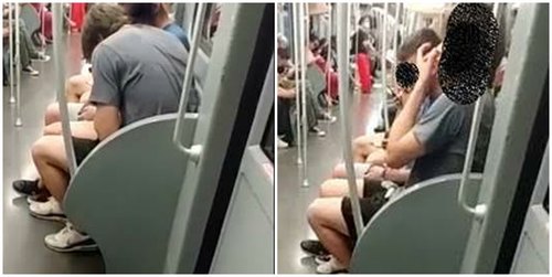 Due uomini in metropolitana fanno uso di droghe pesanti 