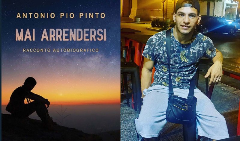 La copertina del libro e l'autore Antonio Pio Pinto 
