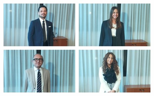 Da sinistra in alto: Daniele Pinna e Beatrice Rossetti; in basso Pietro Scialpi e Stefania Accosa 