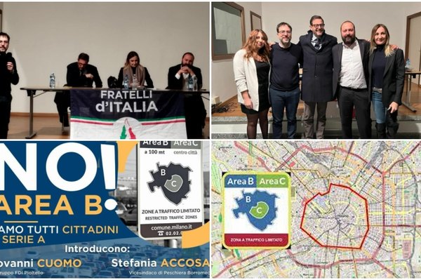 Nella foto in alto a destra i relatori del convegno, da sinistra Stefania Accosa vicesindaco di Peschiera Borromeo, Giovanni Cuomo capogruppo di Fratelli d'Italia in Consiglio comunale, Marco Alparone Sottosegretario Delegazione di Bruxelles e sistema dei controlli, Pino Pozzoli Capogruppo di Fratelli d'Italia in Regione Lombardia e Chiara Valcepina Consigliere comunale di Milano.