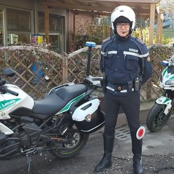 Gli agenti motociclisti della Poliza locale di Peschiera Borromeo 