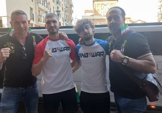 Nella foto da sinistra: Danilo Cilano, Tiziano Marzullo, Davide Bujku e Davide Favalli 