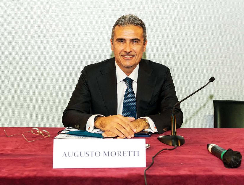 Augusto Moretti al primo Consiglio comunale del suo mandato 