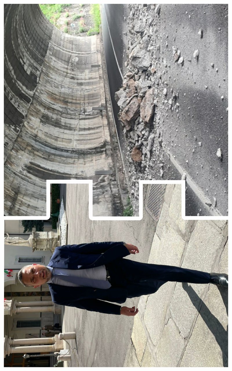 A sinistra l'assessore regionale ai Trasporti Franco Lucente, 