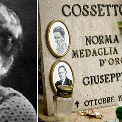 Norma Cossetto e la lapide che la ricorda 