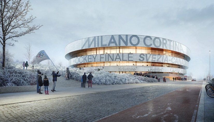Il rendering della nuova Arena Santa Giulia 