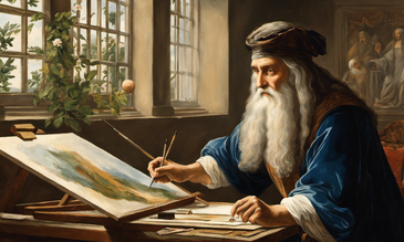 Una rappresentazione di Leonardo Da Vinci 