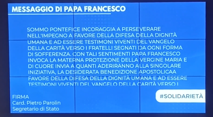 Messaggio di Papa Francesco 