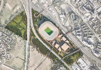 Il progetto presentato dall'AC Milan per lo stadio a San Donato 