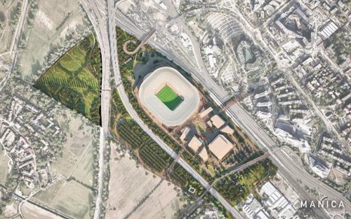 Il progetto presentato dall'AC Milan per lo stadio a San Donato 