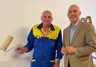 Liliano Ceribellli con il sindaco Madonini 