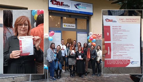 Inaugurazione del nuovo CAF ITALIA nel Municipio 4 di Milano 