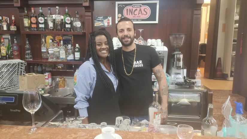 Milena e Maurizio i nuovi gestori del Bar Cross di Linate 