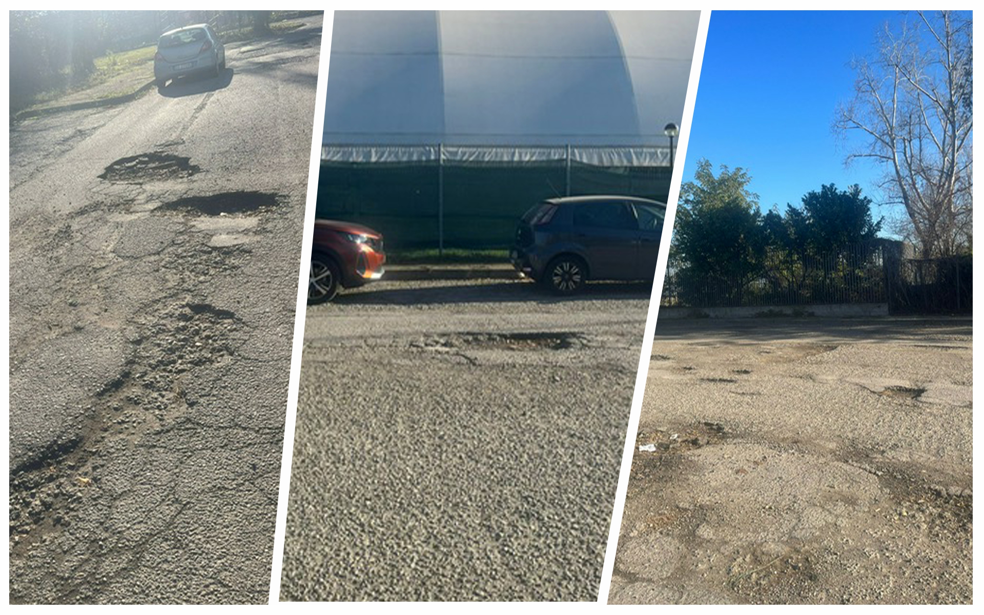 Peschiera, via Mattei: «Buche e voragini sulla strada pericolose ...