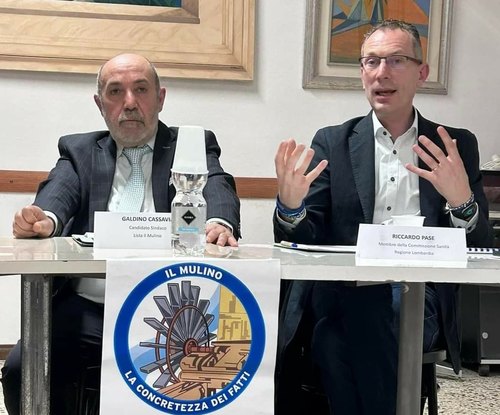Galdino Cassavia e Riccardo Pase (Cons. Regionale Lega) in un recente incontro pubblico 