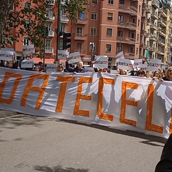 Il flash mob svoltosi in viale Corsica a Milano 