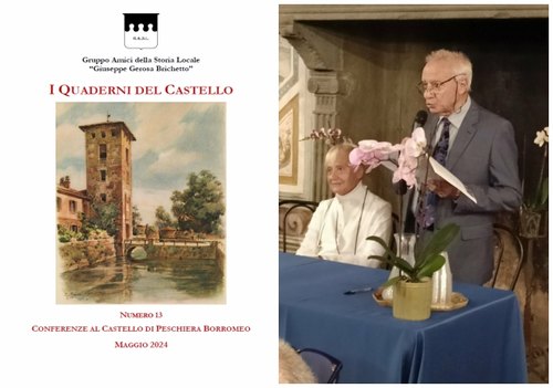 La copertina del nuovo numero e a destra (foto archivio) il prof. Sergio Leondi con la Contessa Anna Borromeo 