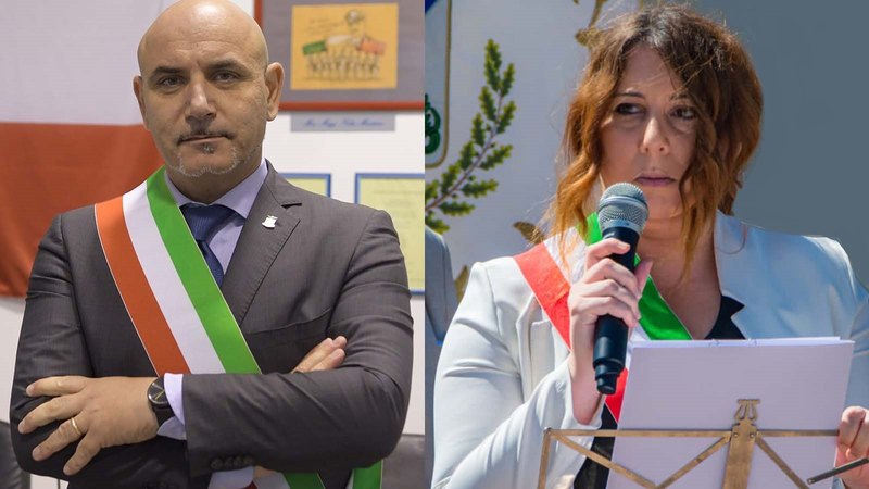 Giovanni Carmine Fabiano sindaco di Mediglia, Stefania Accosa ex Facente funzione sindaco di Peschiera Borromeo 
