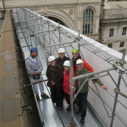 Palazzo Marino Sopralluogo al cantiere con il Soprintendente 