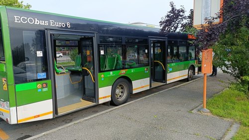La 66 al capolinea di Via Marther Luther King a Peschiera Borromeo 