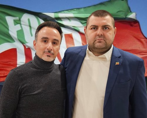 Nella foto Nicola Forenza con Alessandro Sorte Segretario di Forza Italia regionale 