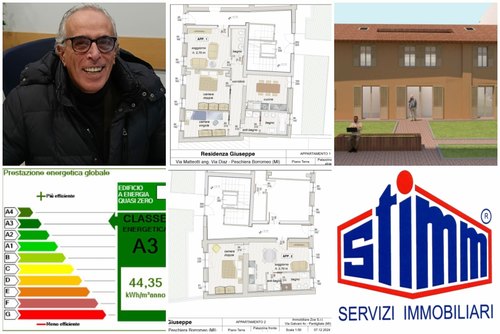 In alto a sinistra Francesco Butano titolare di Stimm Immbiliare dal 1986 a Peschiera Borromeo 